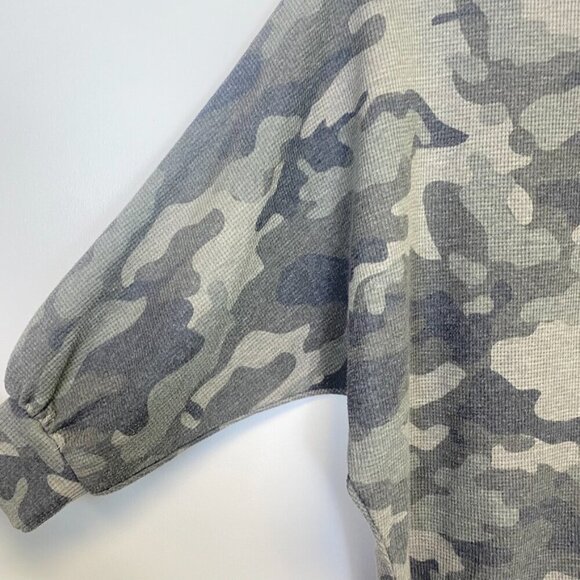 Promesa Camo Dolman Sleeve Waffle Knit Top - Picture 2 of 10